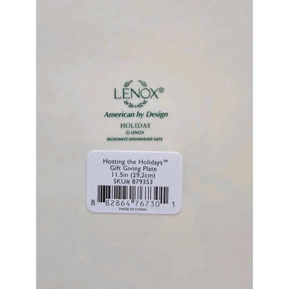 LENOX Hosting the Holidays Christmas Giving Plate New Open Box - Picture 7 of 9